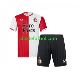 Equipación completa Niño Feyenoord Rotterdam Camiseta de local 2023-2024 Manga Corta