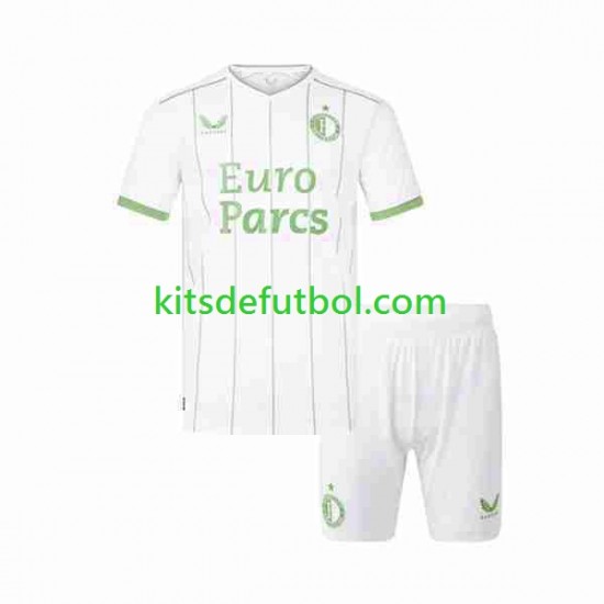 Equipación completa Niño Feyenoord Rotterdam Camiseta alternativa 2023-2024 Manga Corta