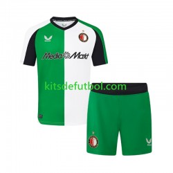 Equipación completa Niño Feyenoord Rotterdam Camiseta alternativa 2024-2025 Manga Corta
