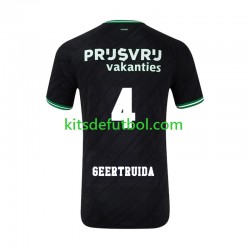 Feyenoord Rotterdam Lutsharel Geertruida 4 Hombre Camiseta de visitante 2024-2025 Manga Corta
