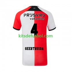 Feyenoord Rotterdam Lutsharel Geertruida 4 Hombre Camiseta de local 2024-2025 Manga Corta