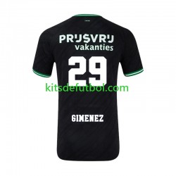 Feyenoord Rotterdam Santiago Gimenez 29 Hombre Camiseta de visitante 2024-2025 Manga Corta