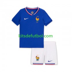 Equipación completa Niño Francia Bradley Barcola 20 2024 Camiseta de local Manga Corta