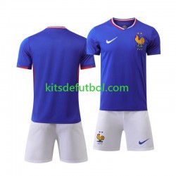Equipación completa Niño Francia Euro 2024 Camiseta de local Manga Corta
