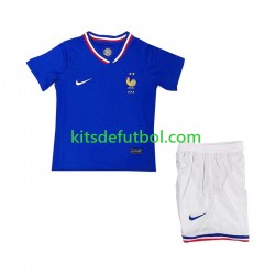 Equipación completa Niño Francia Euro 2024 Camiseta de local Manga Corta