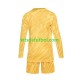 Equipación completa Niño Francia Portero Euro 2024 Camiseta Amarillo de local Manga Larga