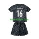 Equipación completa Niño Francia Portero Mike Maignan 16 Euro 2024 Camiseta Negro de visitante Manga Corta