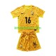 Equipación completa Niño Francia Portero Mike Maignan 16 Euro 2024 Camiseta Amarillo de local Manga Corta