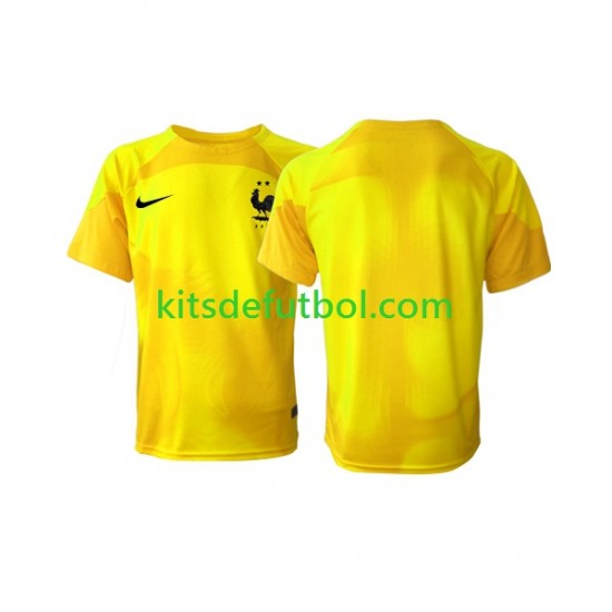 Francia Portero World Cup 2022 Hombre Camiseta alternativa Manga Corta