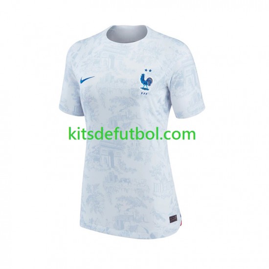 Francia World Cup 2022 Mujer Camiseta de visitante Manga Corta