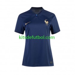 Francia World Cup 2022 Mujer Camiseta de local Manga Corta