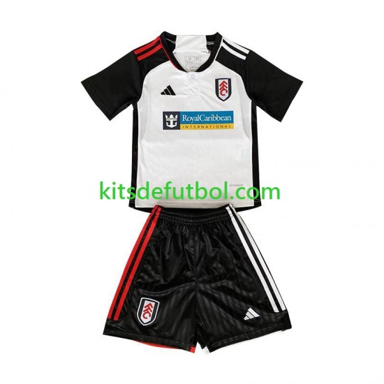 Equipación completa Niño Fulham Camiseta de local 2023-2024 Manga Corta