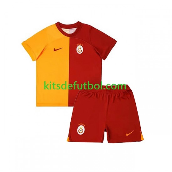 Equipación completa Niño Galatasaray Camiseta de local 2023-2024 Manga Corta