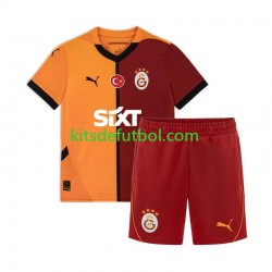 Equipación completa Niño Galatasaray Camiseta de local 2024-2025 Manga Corta