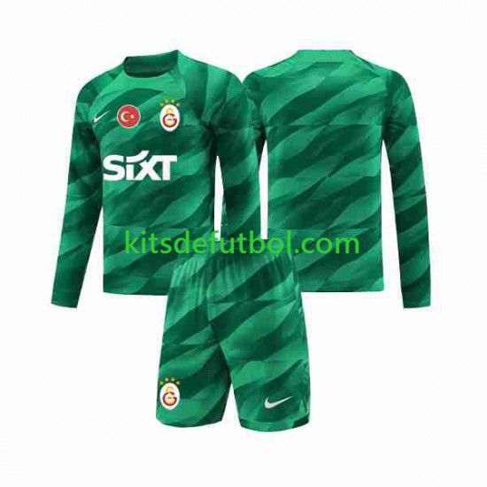 Equipación completa Niño Galatasaray Portero Camiseta de local 2023-2024 Manga Larga