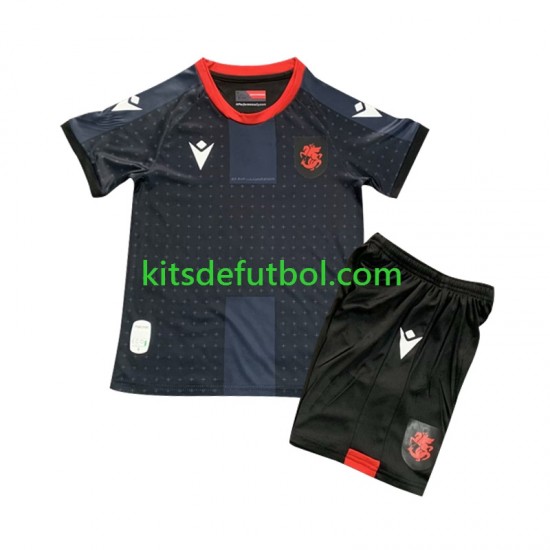 Equipación completa Niño Georgia 2024 Camiseta de visitante Manga Corta