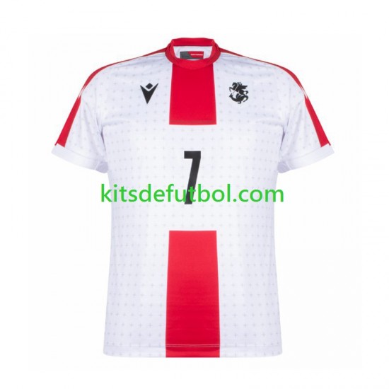 Georgia Kvaratskhelia 7 Euro 2024 Hombre Camiseta de local Manga Corta