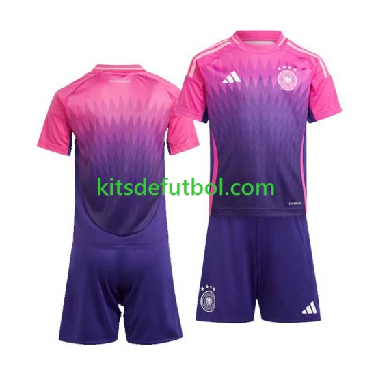 Equipación completa Niño Alemania Euro 2024 Camiseta de visitante Manga Corta