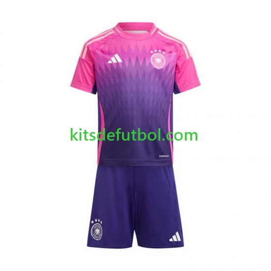 Equipación completa Niño Alemania Euro 2024 Camiseta de visitante Manga Corta