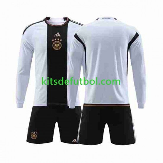 Equipación completa Niño Alemania World Cup 2022 Camiseta de local Manga Larga