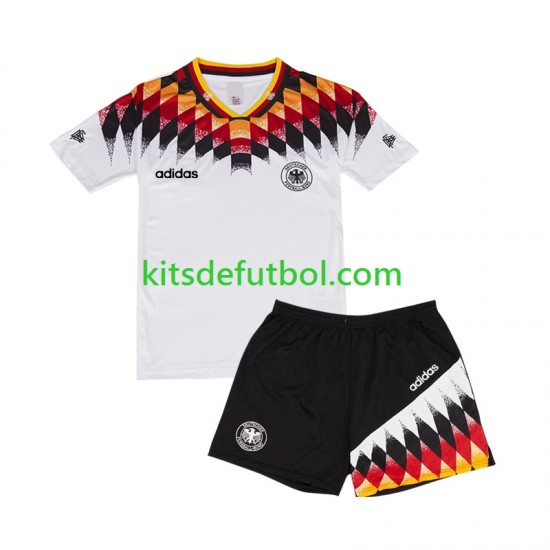 Equipación completa Niño Alemania Retro 1994 Camiseta de local Manga Corta