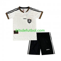 Equipación completa Niño Alemania Retro 1996 Camiseta de local Manga Corta