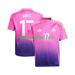 Alemania Florian Wirtz 17 Euro 2024 Hombre Camiseta de visitante Manga Corta