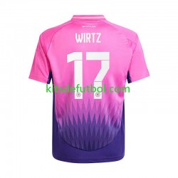Alemania Florian Wirtz 17 Euro 2024 Hombre Camiseta de visitante Manga Corta