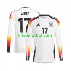 Alemania Florian Wirtz 17 Euro 2024 Hombre Camiseta de local Manga Larga