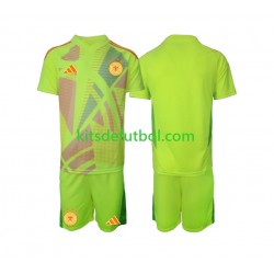 Equipación completa Niño Alemania Portero Euro 2024 Camiseta de visitante Manga Corta