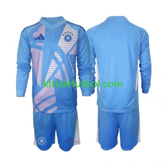 Equipación completa Niño Alemania Portero Camiseta Cuarta 2024-2025 Manga Larga