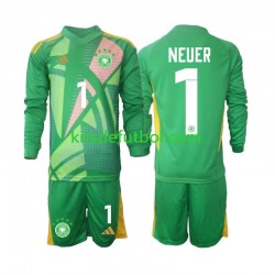 Equipación completa Niño Alemania Portero Manuel Neuer 1 Camiseta alternativa 2024-2025 Manga Larga