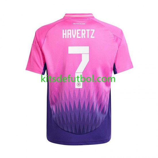 Alemania Havertz 7 Euro 2024 Hombre Camiseta de visitante Manga Corta
