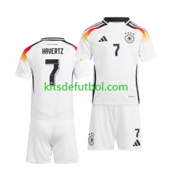 Equipación completa Niño Alemania Havertz 7 Euro 2024 Camiseta de local Manga Corta
