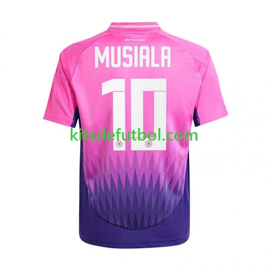 Alemania Jamal Musiala 10 Euro 2024 Hombre Camiseta de visitante Manga Corta