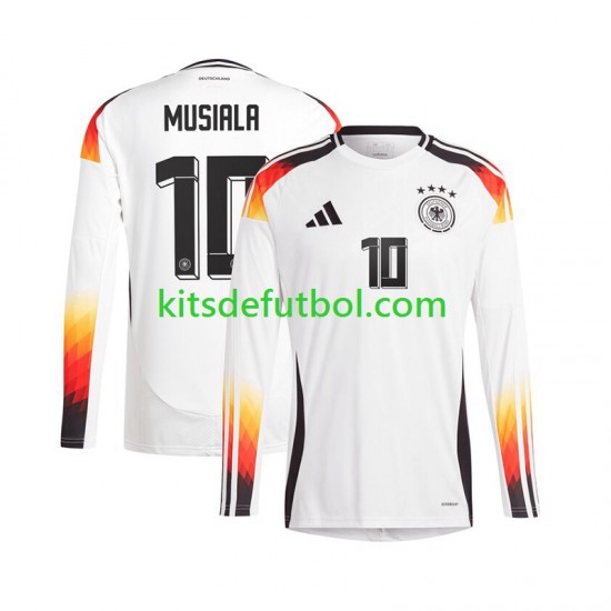 Alemania Jamal Musiala 10 Euro 2024 Hombre Camiseta de local Manga Larga