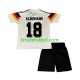 Equipación completa Niño Alemania Klinsmann 18 Retro 1990 Camiseta de local Manga Corta