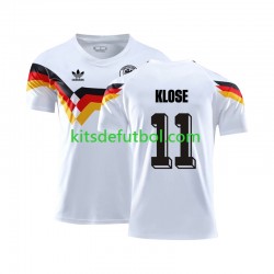 Alemania Klose 11 Retro 1990 Hombre Camiseta de local Manga Corta