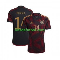 Alemania Musiala 14 World Cup 2022 Hombre Camiseta de visitante Manga Corta
