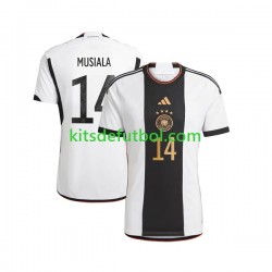 Alemania Musiala 14 World Cup 2022 Hombre Camiseta de local Manga Corta