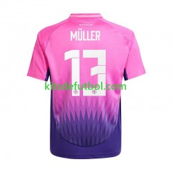 Alemania Thomas Muller 13 Euro 2024 Hombre Camiseta de visitante Manga Corta