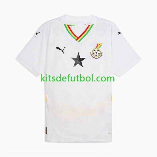 Ghana 2024 Hombre Camiseta de local Manga Corta