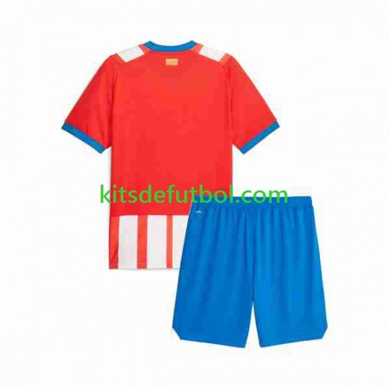 Equipación completa Niño Girona Camiseta de local 2023-2024 Manga Corta