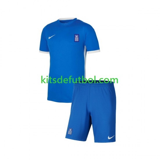 Equipación completa Niño Grecia Camiseta alternativa 2022-2023 Manga Corta