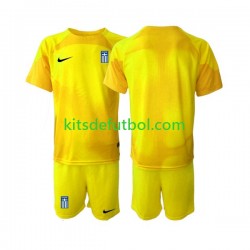 Equipación completa Niño Grecia Portero 2023 Camiseta de local Manga Corta
