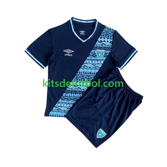 Equipación completa Niño Guatemala 2023 Camiseta de visitante Manga Corta