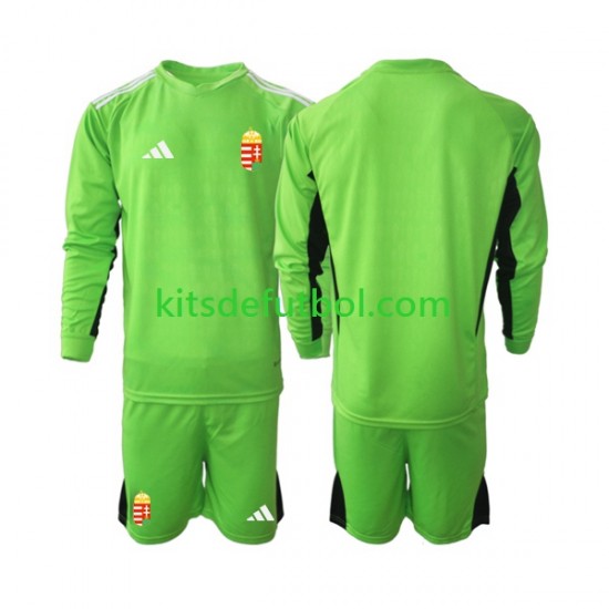 Equipación completa Niño Hungría Portero 2022 Camiseta de local Manga Larga