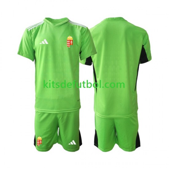Equipación completa Niño Hungría Portero 2022 Camiseta de local Manga Corta