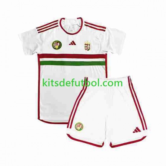 Equipación completa Niño Hungray 2022 Camiseta de visitante Manga Corta