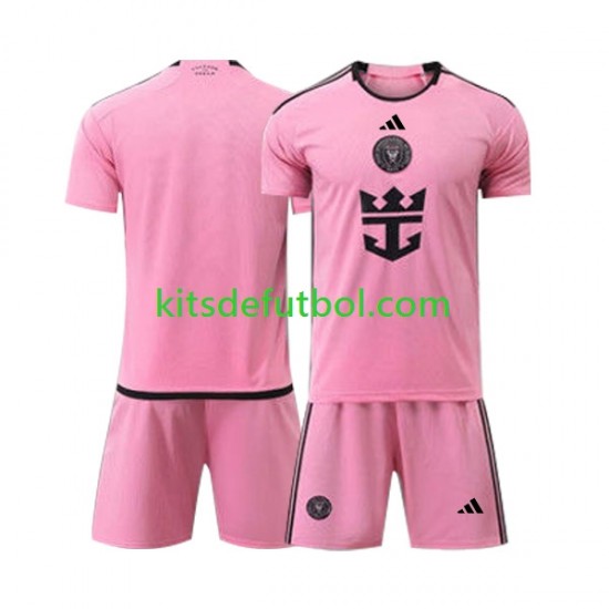Equipación completa Niño Inter Miami 2024 Camiseta de local Manga Corta